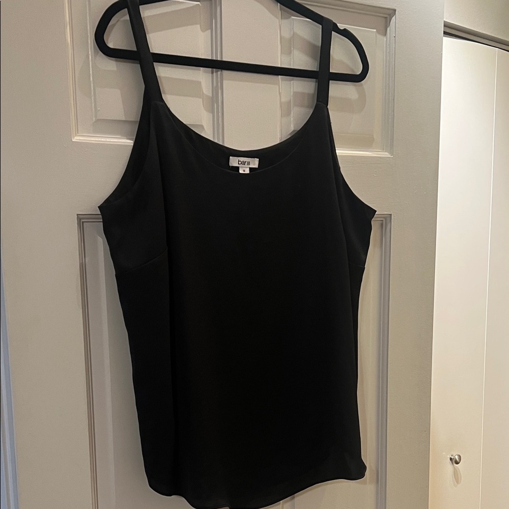 Bar III Classic Black Camisole